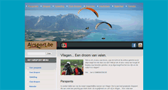 Desktop Screenshot of airsport.be