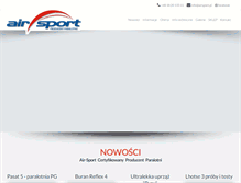 Tablet Screenshot of airsport.pl
